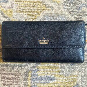 Kate Spade Black Leather Wallet